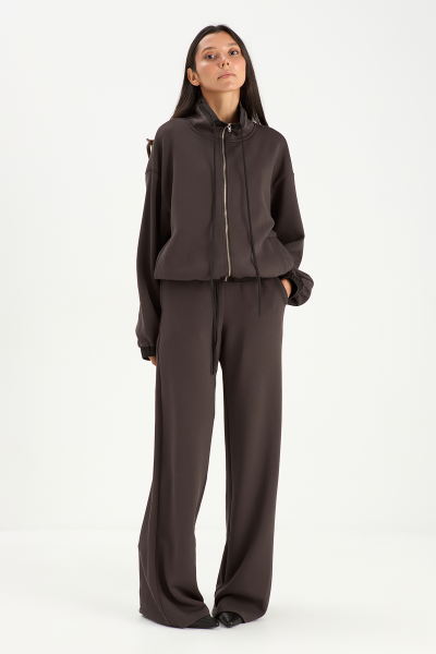 Костюм (джемпер на молнии + брюки) MIA AIM, цвет: коричневый, MIA628 купить онлайн