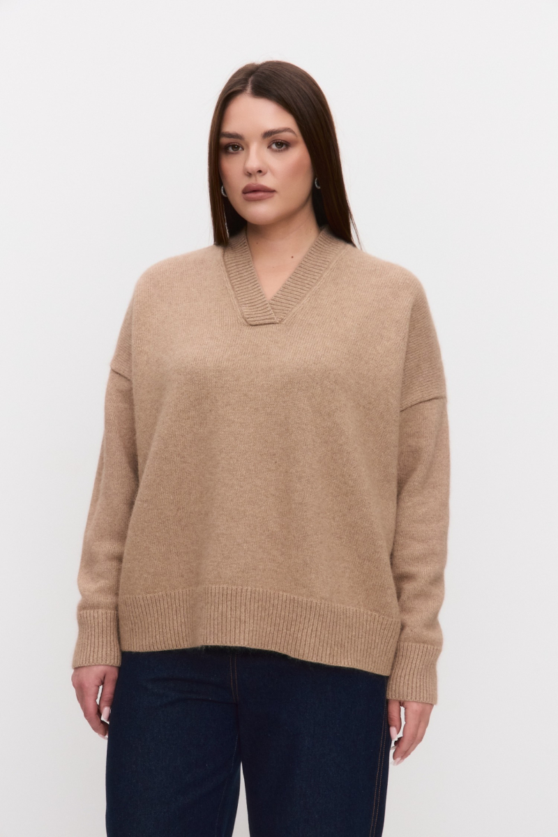 Джемпер вязаный из премиальной шерсти