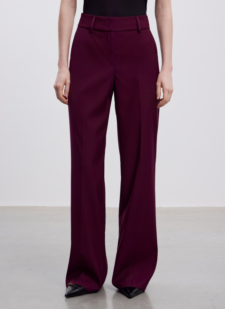 Брюки прямые ALL WE NEED, цвет: Бордовый, 2604W1651-019 купить онлайн