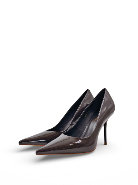 Туфли на каблуке из натуральной кожи GRANDERA, цвет: серый 18132-1a-28 (991) купить онлайн