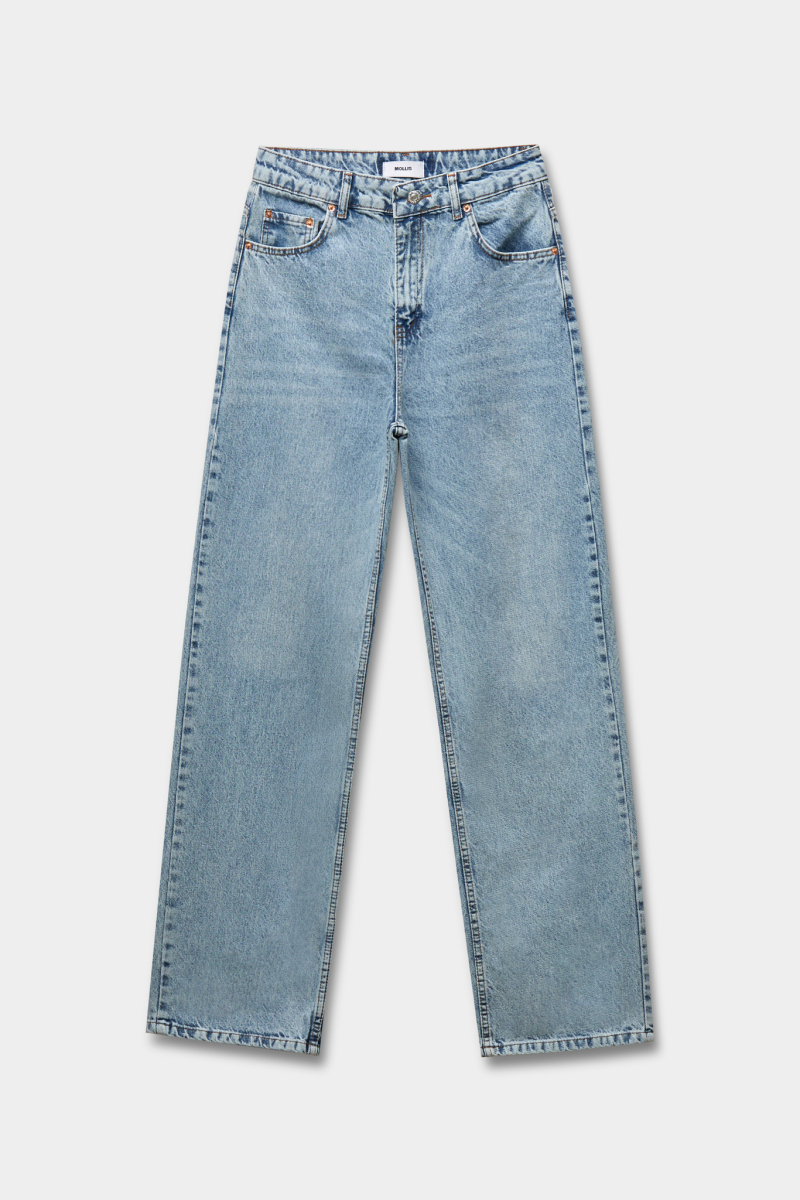 Джинсы на высокой посадке Mollis, цвет: светло-голубой, 17-12-3982/1 купить онлайн