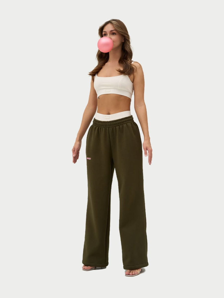 Брюки с застежкой с начесом ONSI, цвет: Khaki,  купить онлайн