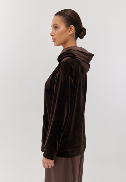 Худи WooLook, цвет: шоколад B/UNIQUE/Hoodie/W/Choko |новая коллекция купить онлайн