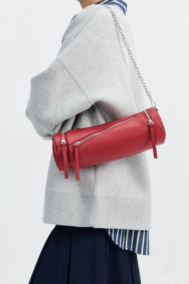 Сумка с ремнем-цепочкой Lera Nena, цвет: Бордовый LNU.801.15936.330 купить онлайн