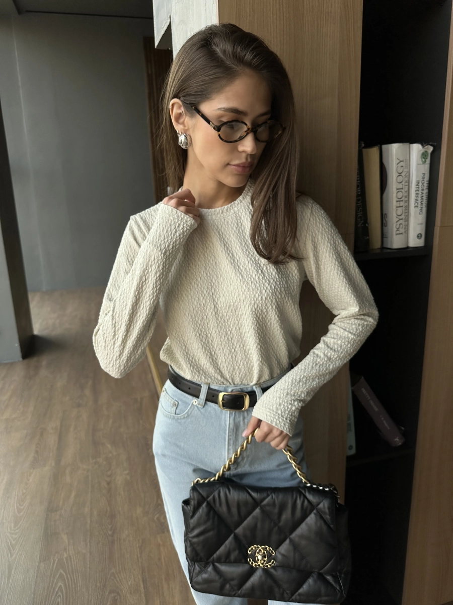 Лонгслив из фактурного трикотажа VELVET, цвет: фисташковый, 00-00004882 купить онлайн