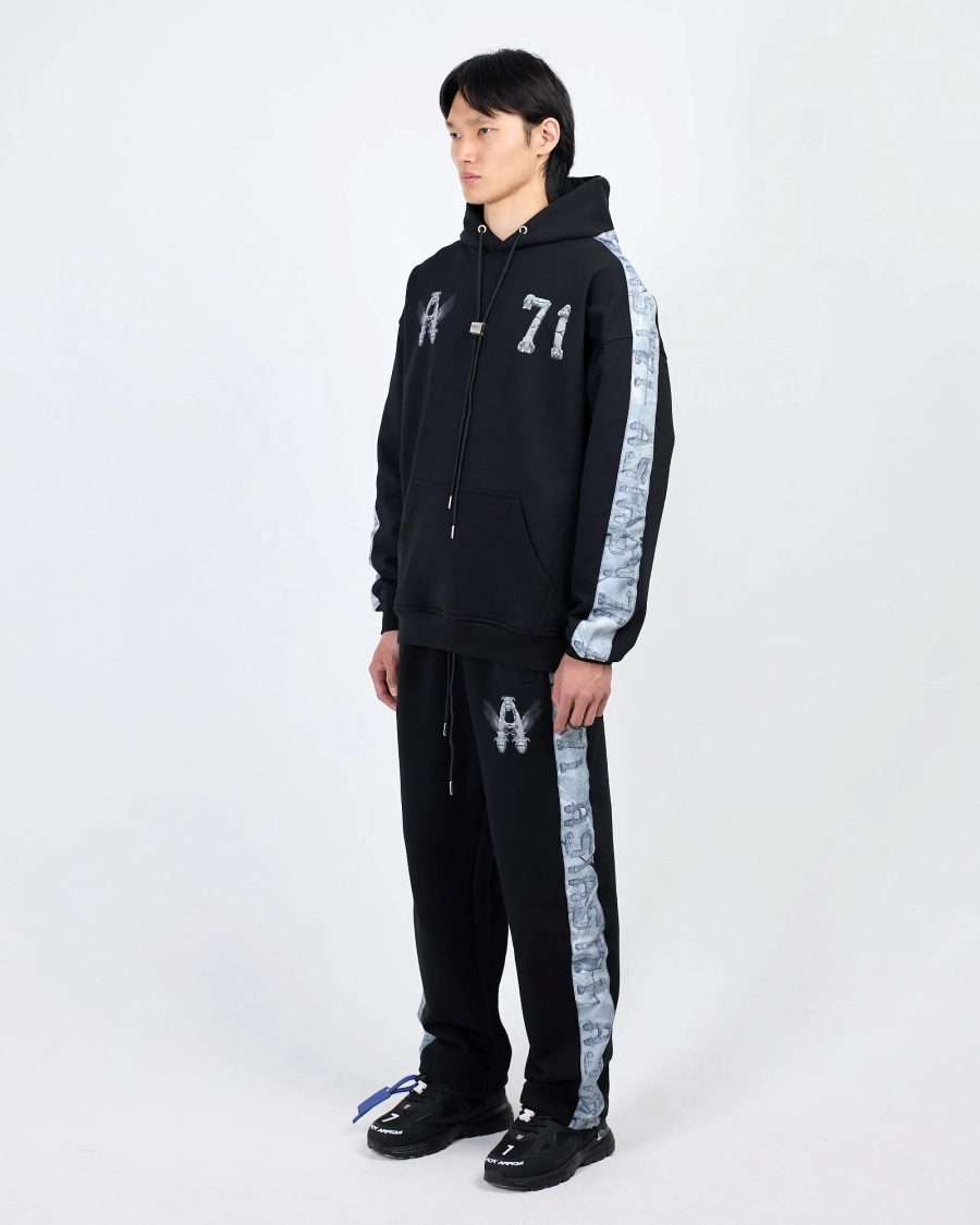 Джоггеры с лампасами ASIA ST 71, цвет: Черный, Ast71.jogg-flying-black купить онлайн