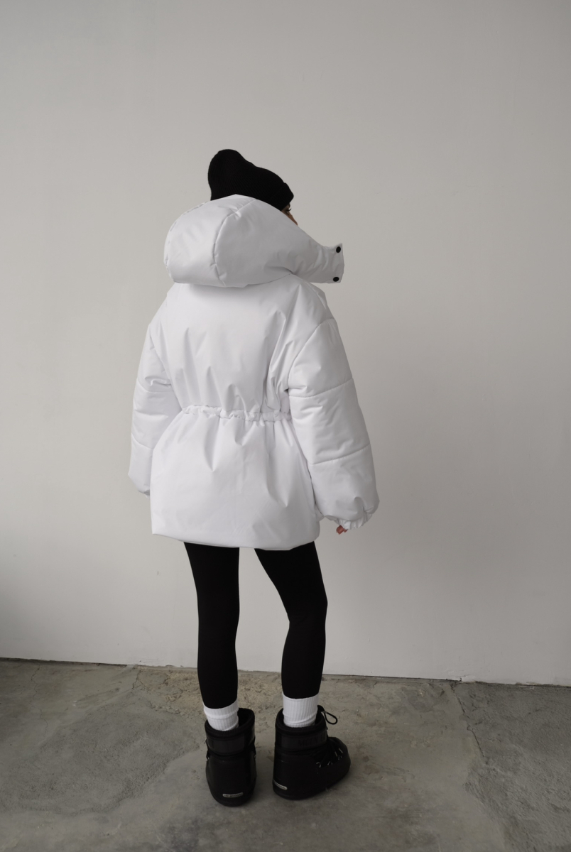 Парка утепленная MINI, цвет: белый, НФ-00000308 купить онлайн