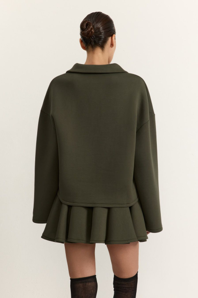 Лонгслив из смесовой вискозы TOPTOP, цвет: зеленый, TT.025.17744.500 купить онлайн