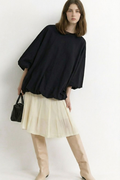 Лонгслив из 100% хлопка TOPTOP, цвет: Черный, TT.025.18861.900 купить онлайн