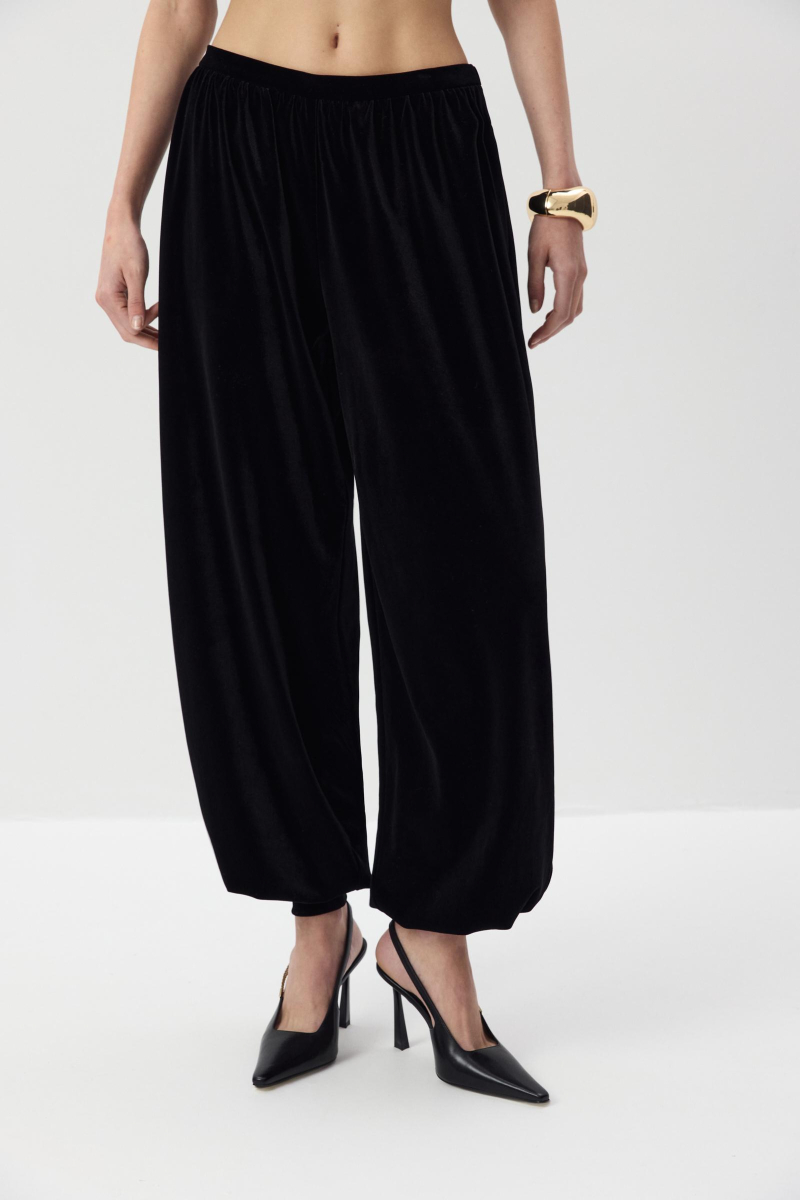 Брюки-шаровары из бархата Charmstore, цвет: Черный, 101-48642-880 купить онлайн