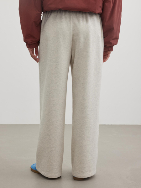 Брюки футер с вышивкой Chaika, цвет: серый-меланж, SS26PA03-115 купить онлайн