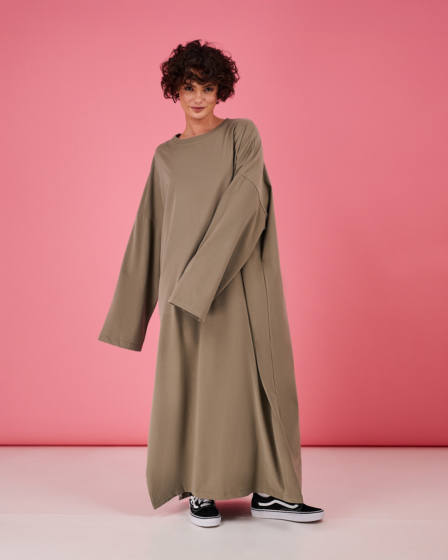 Платье-лонгслив TABOO, цвет: зеленый, DrLong-Lvr купить онлайн