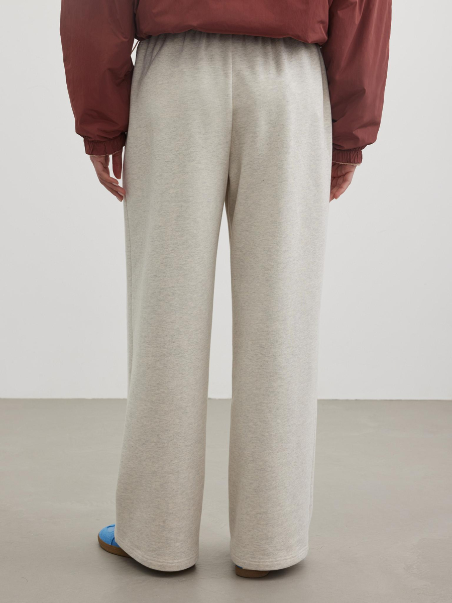 Брюки футер с вышивкой Chaika, цвет: серый-меланж, SS26PA03-115 купить онлайн