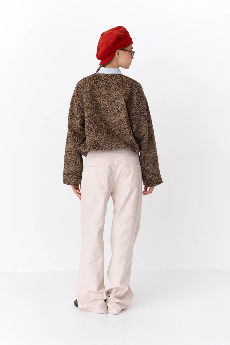 Жакет с акцентными пуговицами Ricoco, цвет: коричневый, 5073/1 купить онлайн