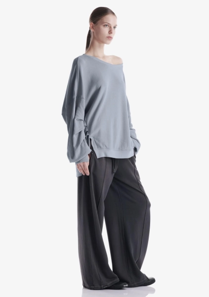 Свитшот с боковыми разрезами KRAKATAU, цвет: голубой, Fw124-63 купить онлайн