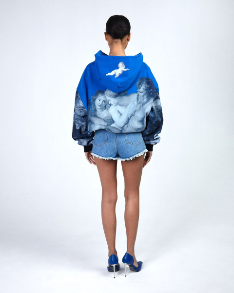 Шорты женские с тиснением ASIA ST 71, цвет: синий, Ast71.emboss-women-shorts купить онлайн