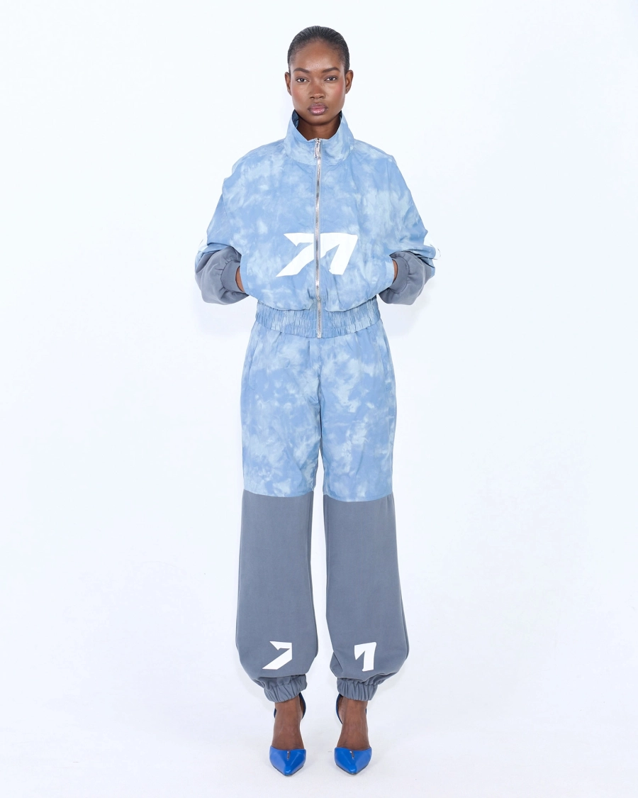 Олимпийка с логотипом-стрелкой ASIA ST 71, цвет: голубой, Ast71.olympic-mix-nylon-blue-w купить онлайн