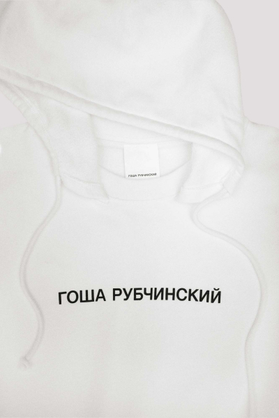 Худи круглый ворот ГОША РУБЧИНСКИЙ, цвет: белый, HD_0301_white купить онлайн