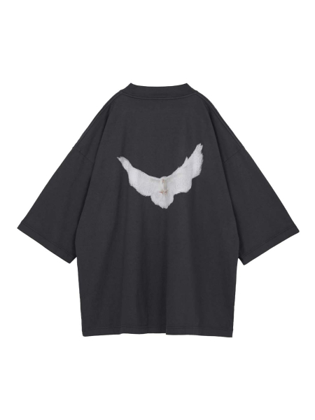 Футболка YEEZY x GAP X Balenciaga shvetsov store, цвет: dark gray,  купить онлайн