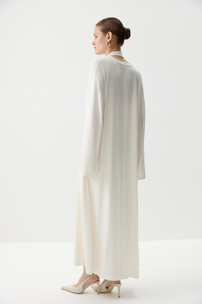 Кардиган удлиненный из вискозы Charmstore, цвет: белый, 219-52865-111 купить онлайн