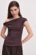 Топ с открытым плечом Charmstore, цвет: коричневый, 214-31365-550 купить онлайн