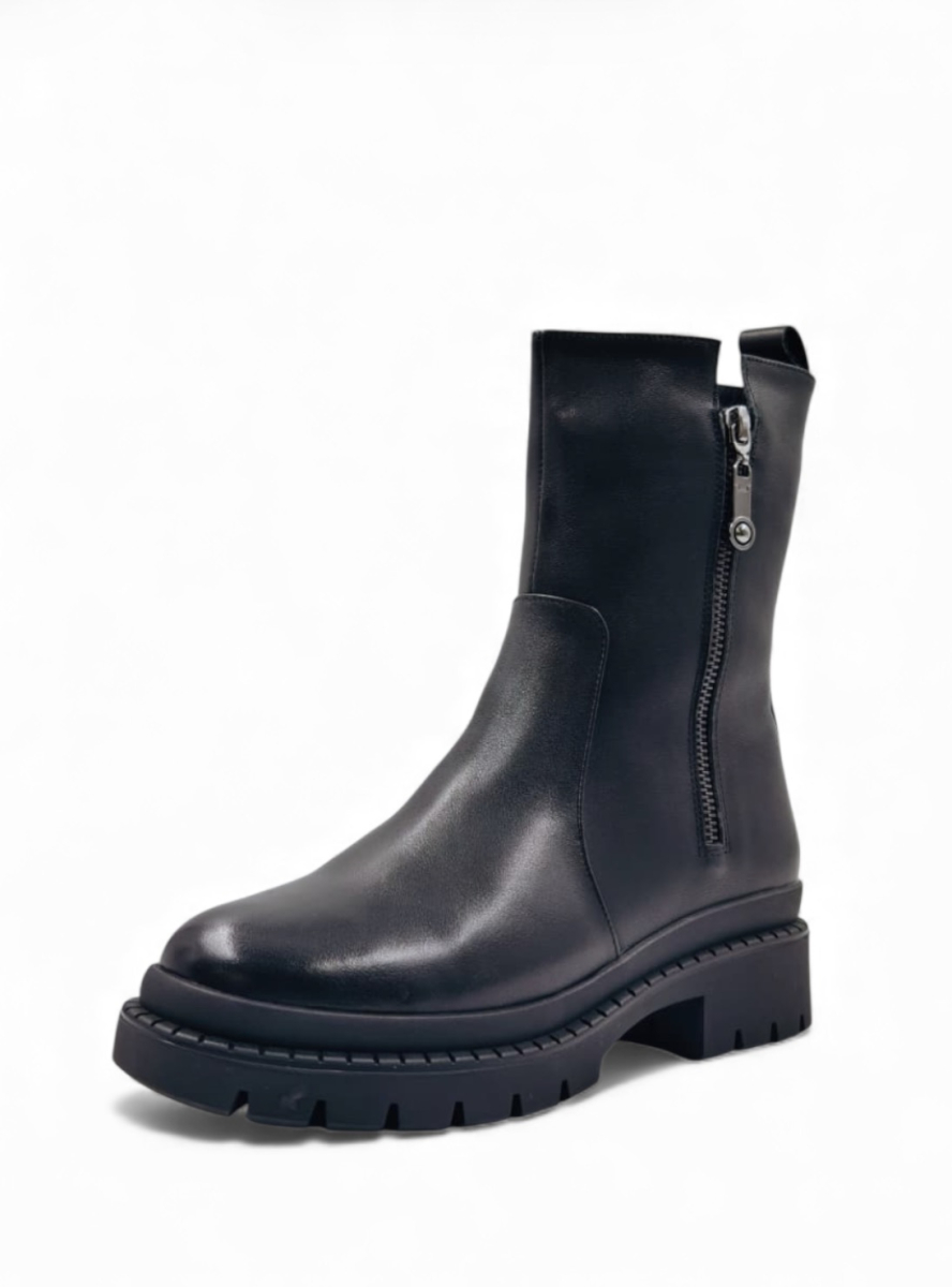 Ботинки зимние из натуральной кожи GRANDERA, цвет: Черный 7402-2 (629) купить онлайн