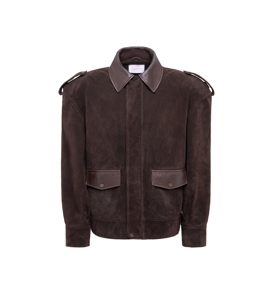 Куртка из замши BROWN SUEDE Trimpol, цвет: коричневый 00-00000098 |новая коллекция купить онлайн