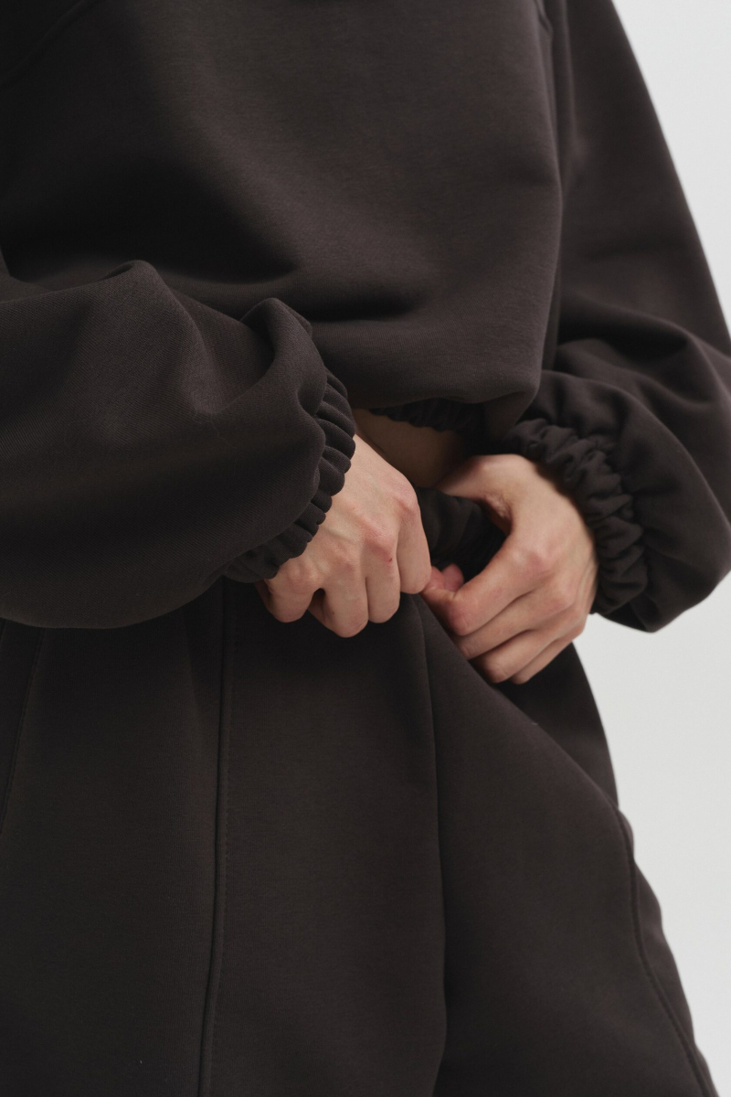 Джоггеры из футера marte, цвет: коричневый,  купить онлайн