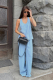 Майка из тенсела LIGHT BLUE