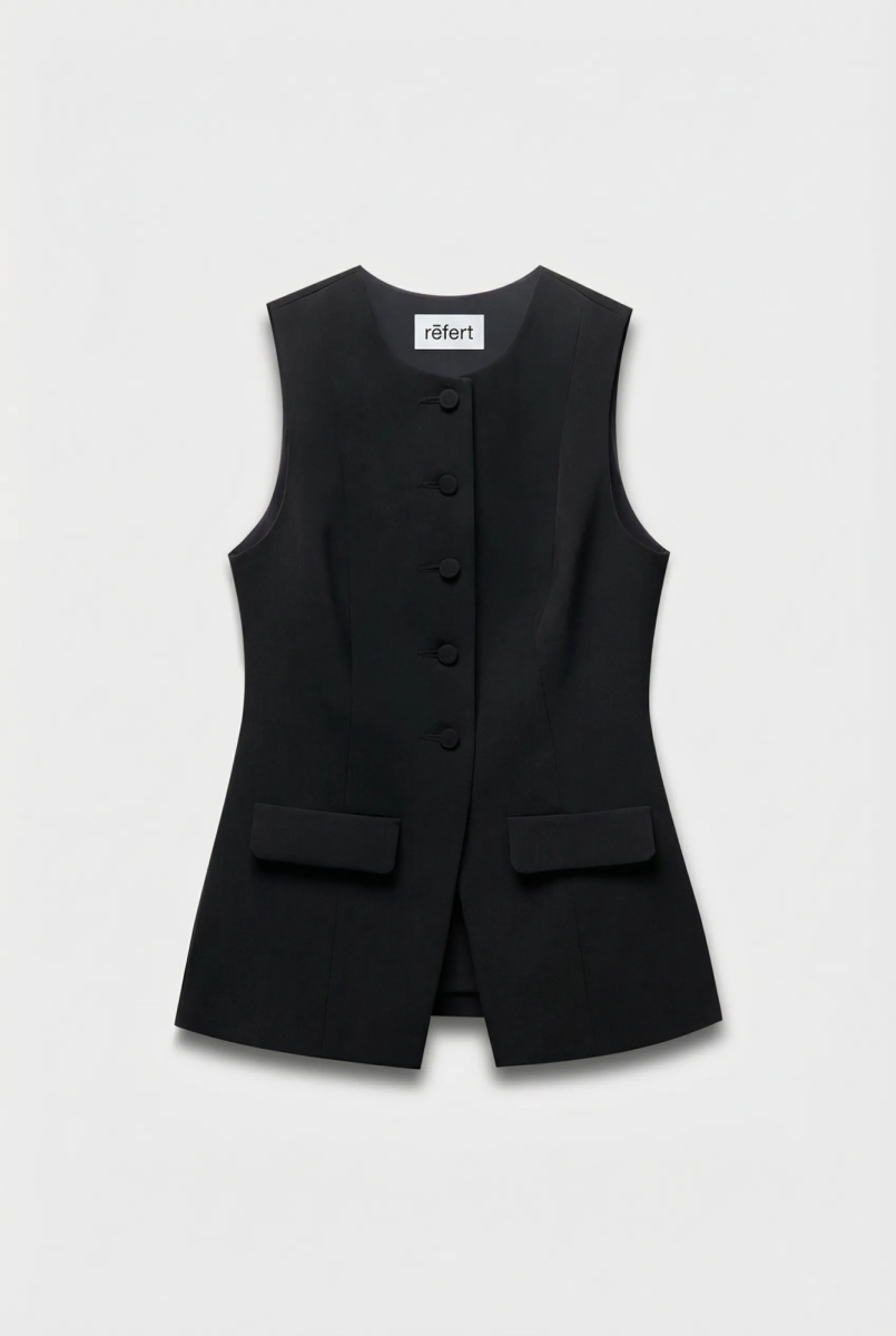 Жилет приталенный