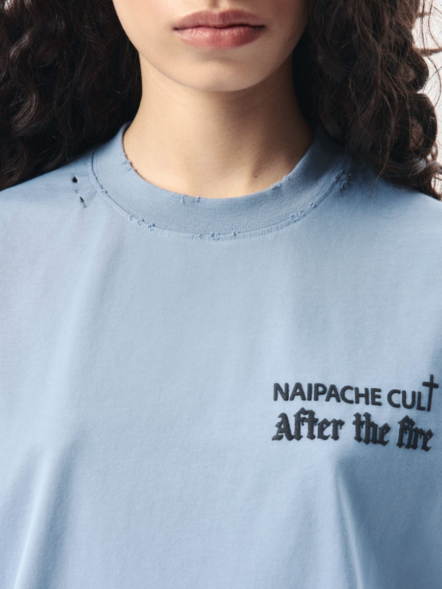 Футболка Священный архив NAIPACHE, цвет: синий, 2611005200 купить онлайн