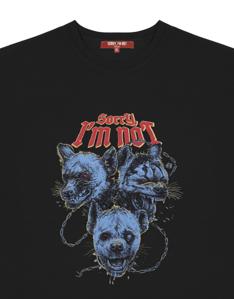 Футболка HYENAS SORRY, I’M NOT, цвет: Черный,  купить онлайн