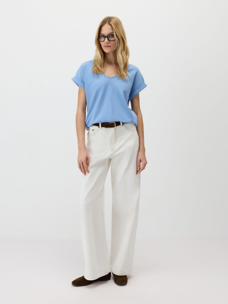 Базовая футболка из неофутера Conso, цвет: голубой, PF 260413 - голубой купить онлайн