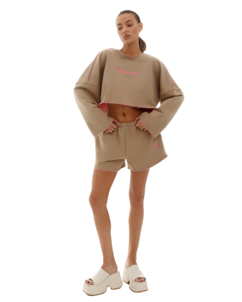 Костюм DOUBLE TROUBLE со свитшотом Suborbia, цвет: Beige-pink  |новая коллекция купить онлайн