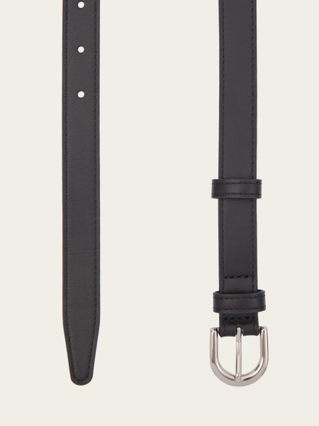 Узкий кожаный ремень Chaika, цвет: Черный AW25BT01-09 купить онлайн