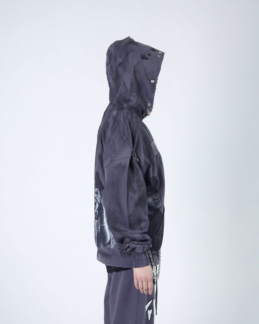 Худи KINO BAND DUST BLUE ASIA ST 71, цвет: синий, Ast71.kino-hood-band-dustblue купить онлайн