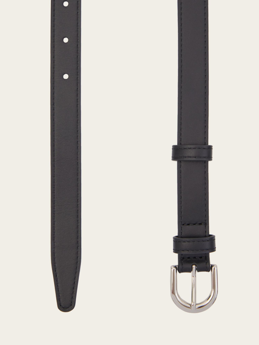 Узкий кожаный ремень Chaika, цвет: Черный AW25BT01-09 купить онлайн