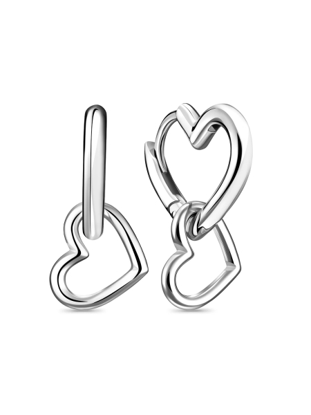 Серьги Poly Heart (1 серьга)