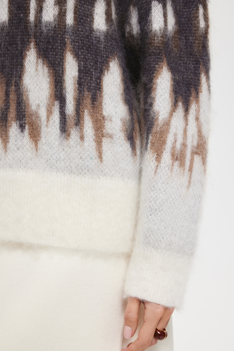 Джемпер из мохера DREAMS BY ALENA AKHMADULLINA, цвет: коричневый, 225108140304258/708000 купить онлайн