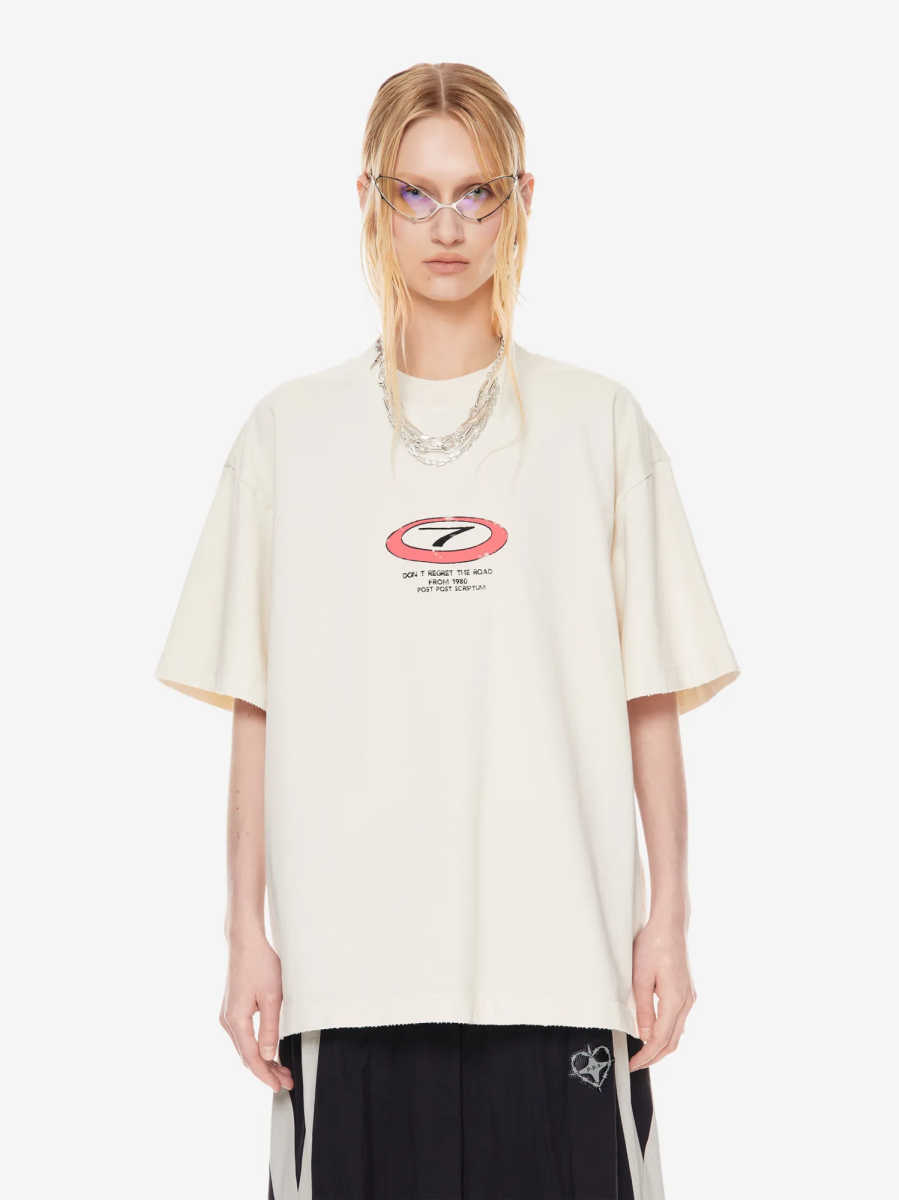 Футболка оверсайз с принтом