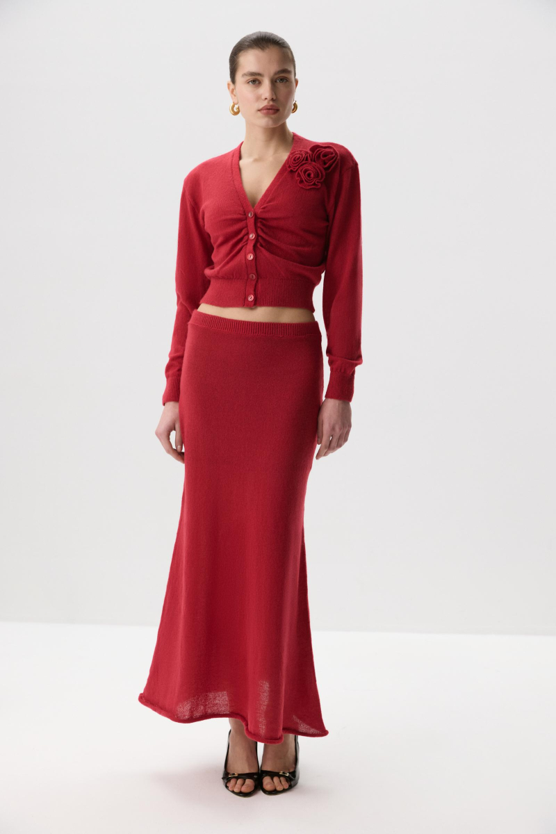 Юбка-годе Charmstore, цвет: винный, 311-42485-451 купить онлайн