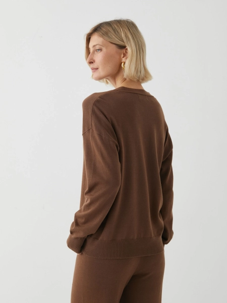 Объемный кардиган Marou, цвет: коричневый, Mar_26021402 купить онлайн