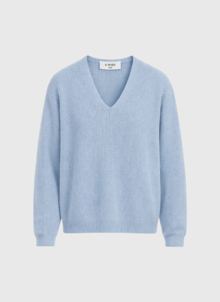 Джемпер с V-образным вырезом