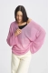 Лонгслив вязаный Pink Erist store, цвет: розовый, НФ-00002364 купить онлайн