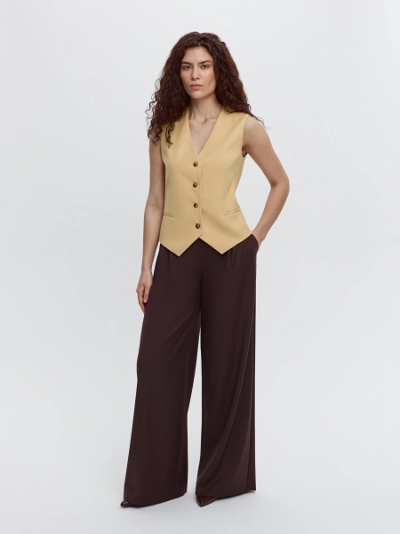 Жилет прямого силуэта ANNA PEKUN, цвет: Желтый, 11.2626.200 купить онлайн