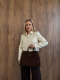 Сумка GWEN LARGE brand salad, цвет: suede coffee  купить онлайн