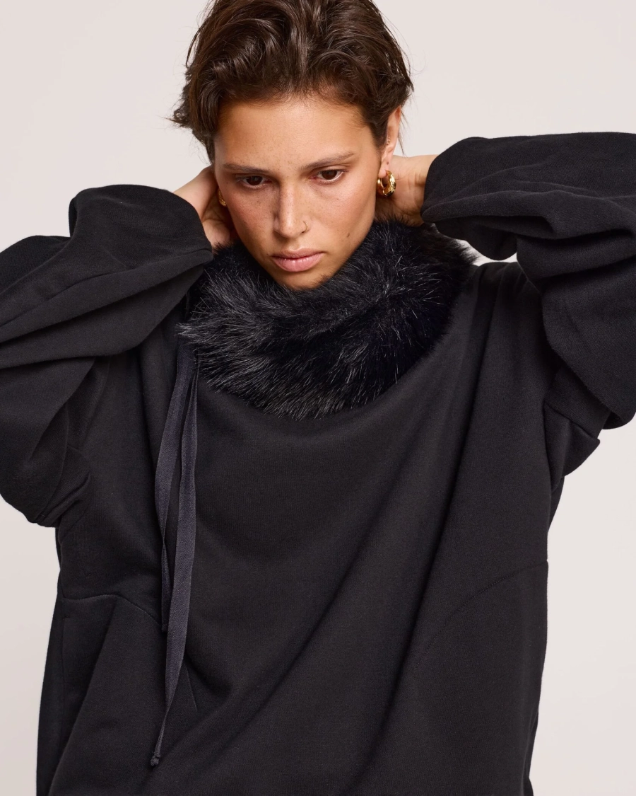 Воротник меховой BLACK Anmuse, цвет: Черный ACC25W201-BLC-1 купить онлайн