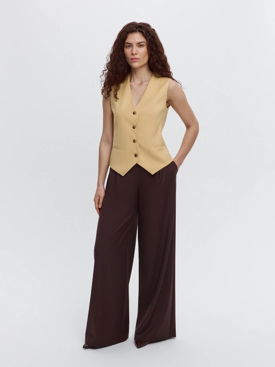 Жилет прямого силуэта ANNA PEKUN, цвет: Желтый, 11.2626.200 купить онлайн