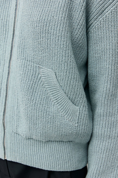 Кардиган на молнии из переработанного хлопка AROUND, цвет: голубой, 259_27C04 купить онлайн