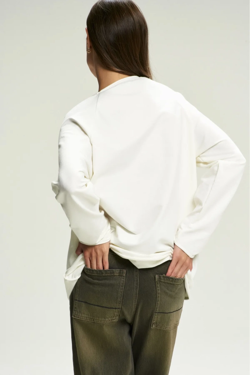 Лонгслив GREEN and FRESH White Erist store, цвет: белый НФ-00002585 |новая коллекция купить онлайн